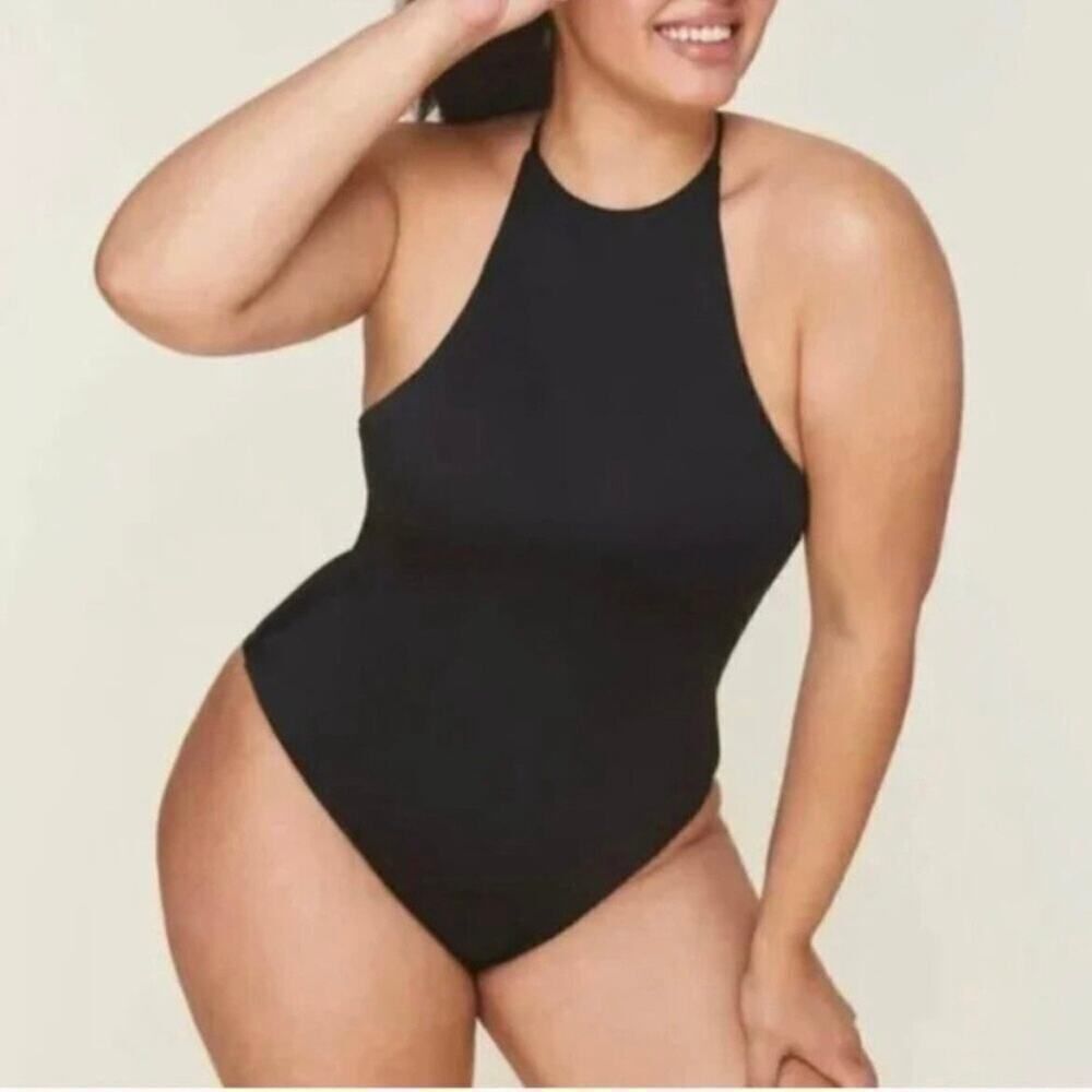 NWT Andie Black The Asbury One Piece Swimsuit Size Large